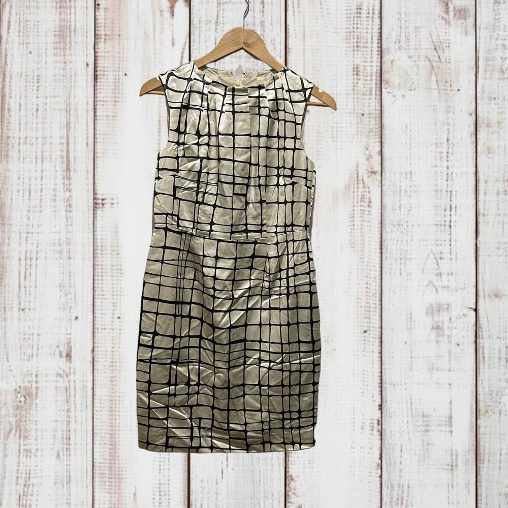 Banana Republic Pleated Neck Sheath Dress
